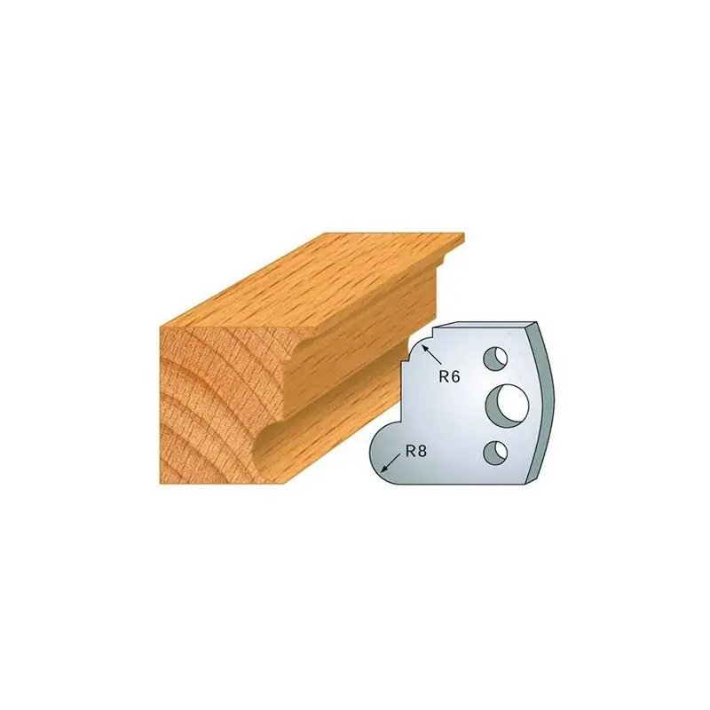 Jeu de 2 fers profilés acier Ht.40 mm N°054