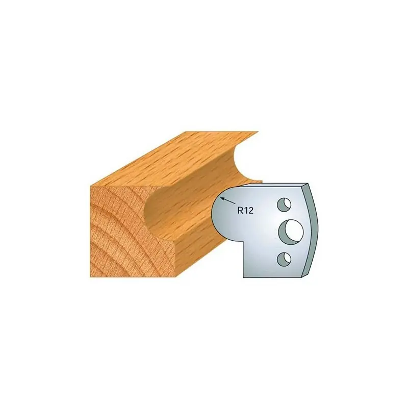 Jeu de 2 fers profilés acier Ht.40 mm N°058