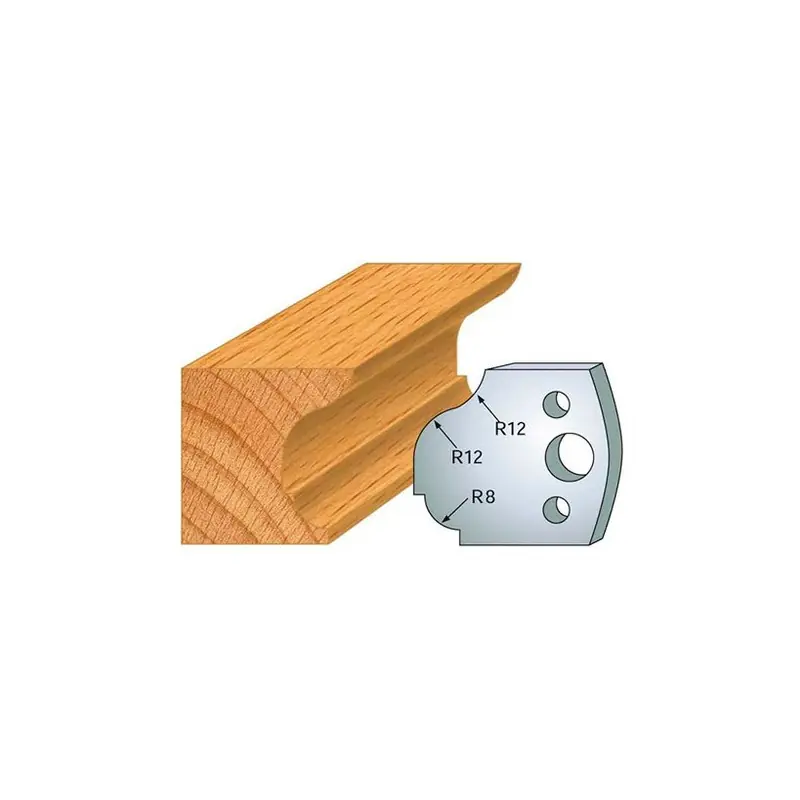 Jeu de 2 fers profilés acier Ht.40 mm N°061