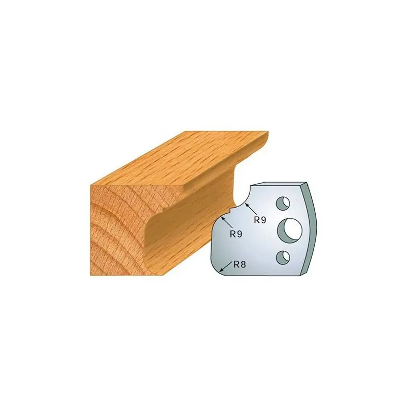 Jeu de 2 fers profilés acier Ht.40 mm N°068