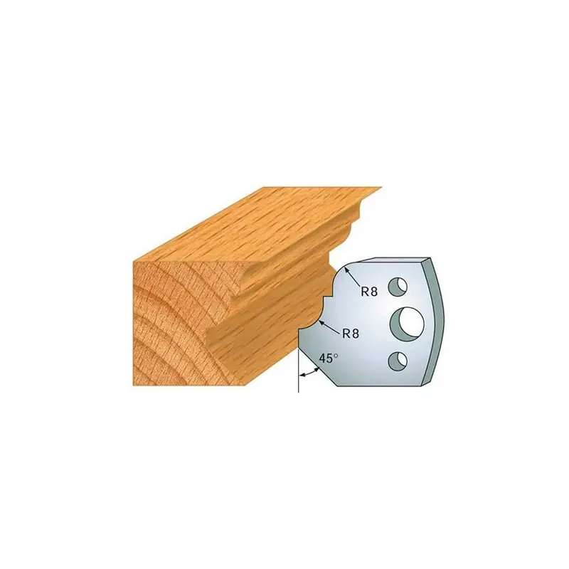 Jeu de 2 fers profilés acier Ht.40 mm N°073