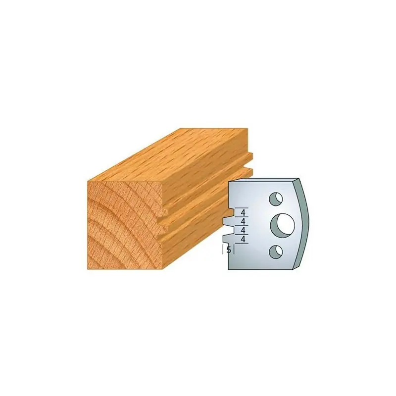 Jeu de 2 fers profilés acier Ht.40 mm N°075