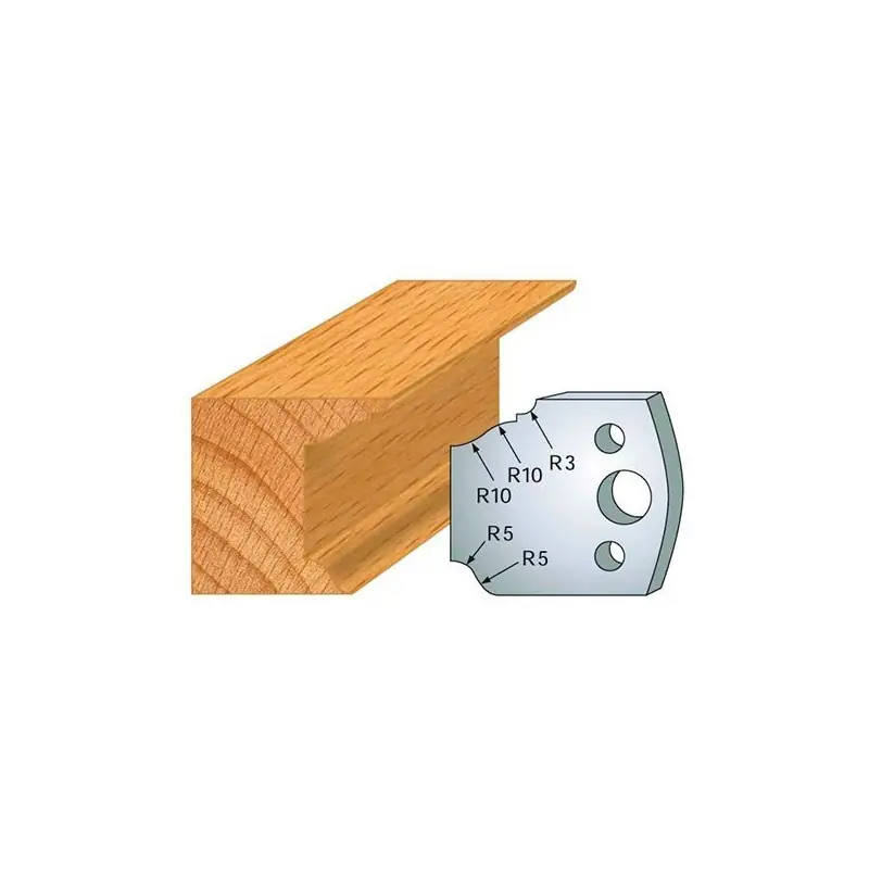 Jeu de 2 fers profilés acier Ht.40 mm N°079