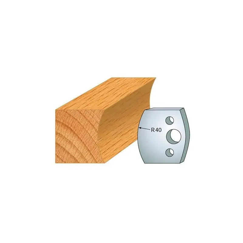 Jeu de 2 fers profilés acier Ht.40 mm N°087