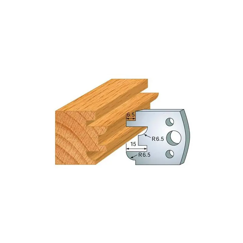 Jeu de 2 fers profilés acier Ht.40 mm N°096