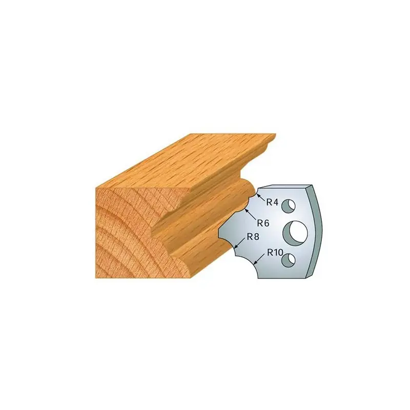 Jeu de 2 fers profilés acier Ht.40 mm N°126