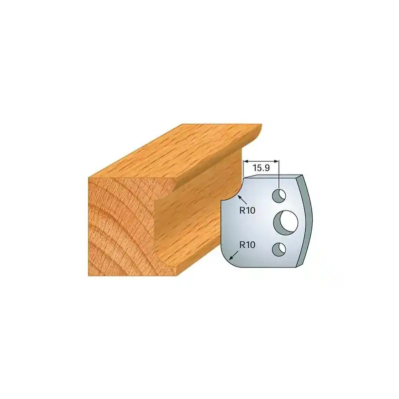 Jeu de 2 fers profilés acier Ht.40 mm N°175