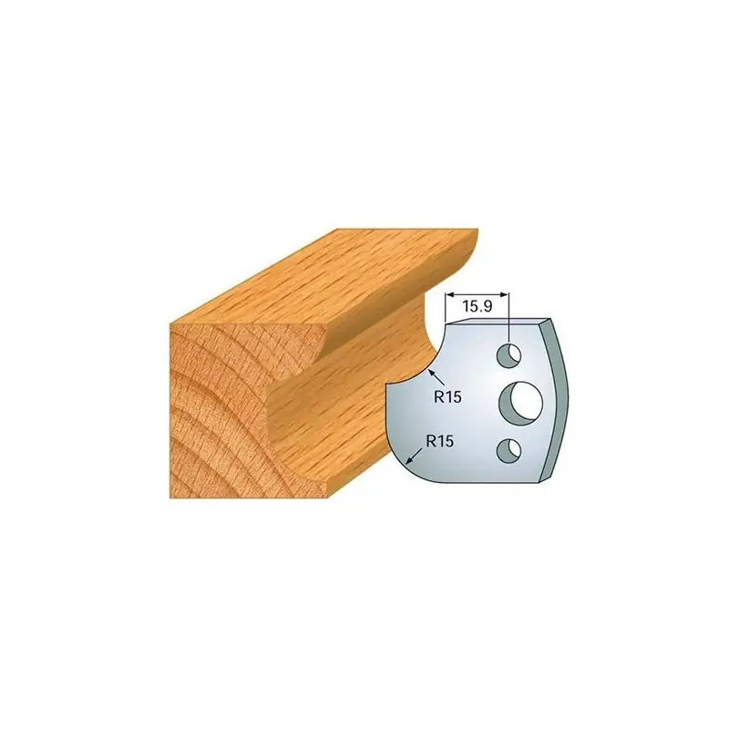 Jeu de 2 fers profilés acier Ht.40 mm N°177