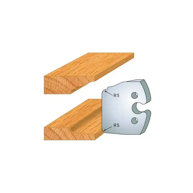Jeu de 2 fers profilés acier Ht.50 mm N°231