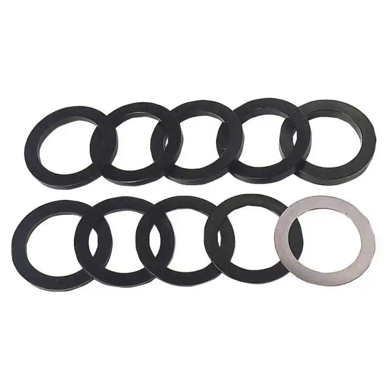 Jeu de 10 bagues épaisseur 1 à 10 mm alésage 50 mm