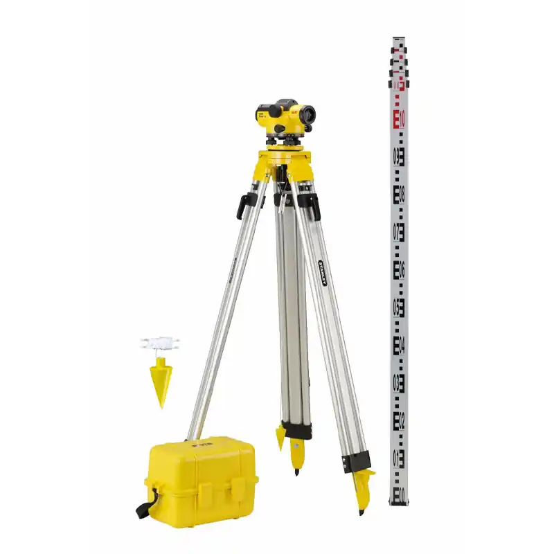 Kit niveau optique FATMAX grossisement x32 portée 60m/80m mire 5m AL32