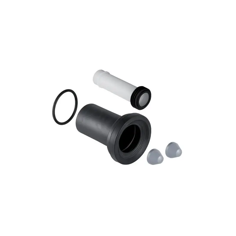 Kit de raccordement WC suspendu chromé mat avec joint torique 185 cm 1