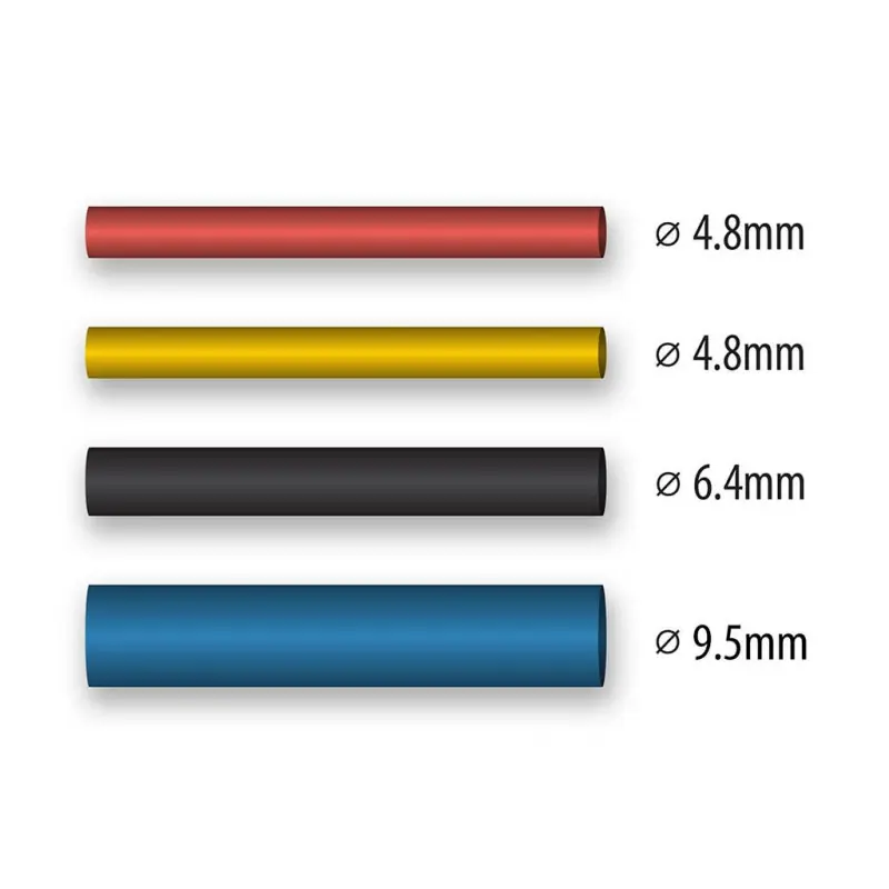 Kit de gaines thermorétractables 4.8 9.5 mm