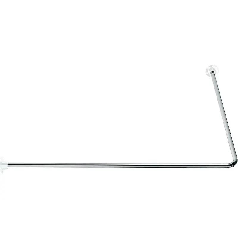 Kit porte-rideau d‘angle en acier 100 x 100