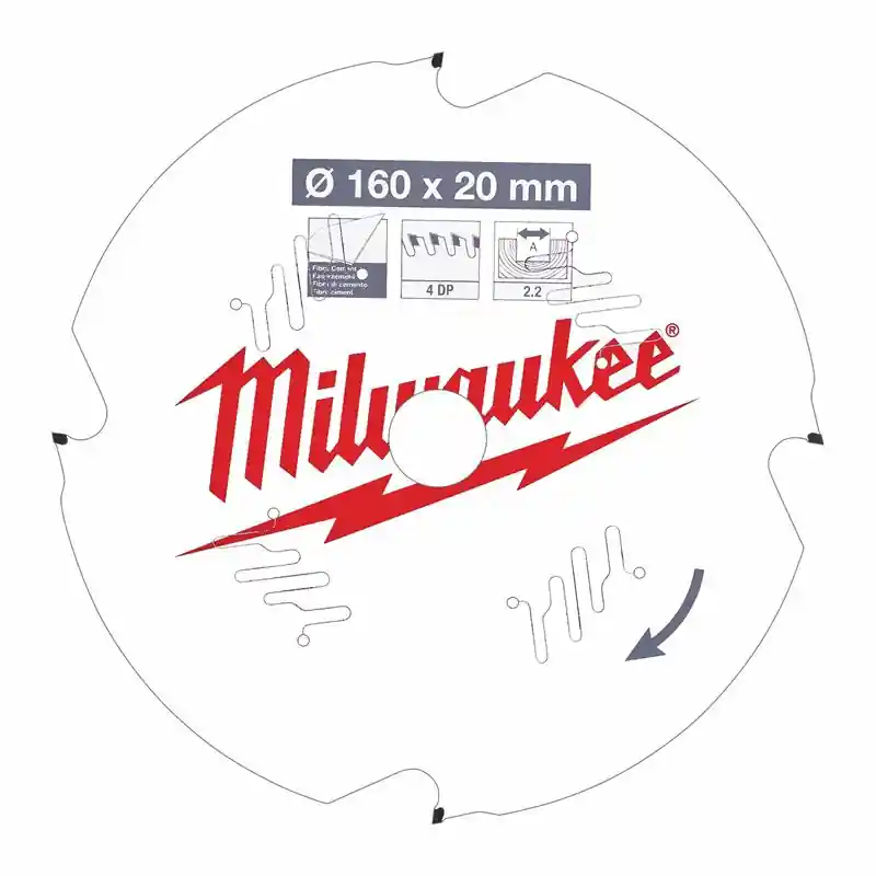 Lame de scie circulaire Diam 160 x 20 x 2.2 mm 4 DP