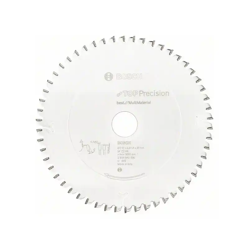 Lame scie circulaire Diam 210x30mm 54 dents Best for Multi Material 26