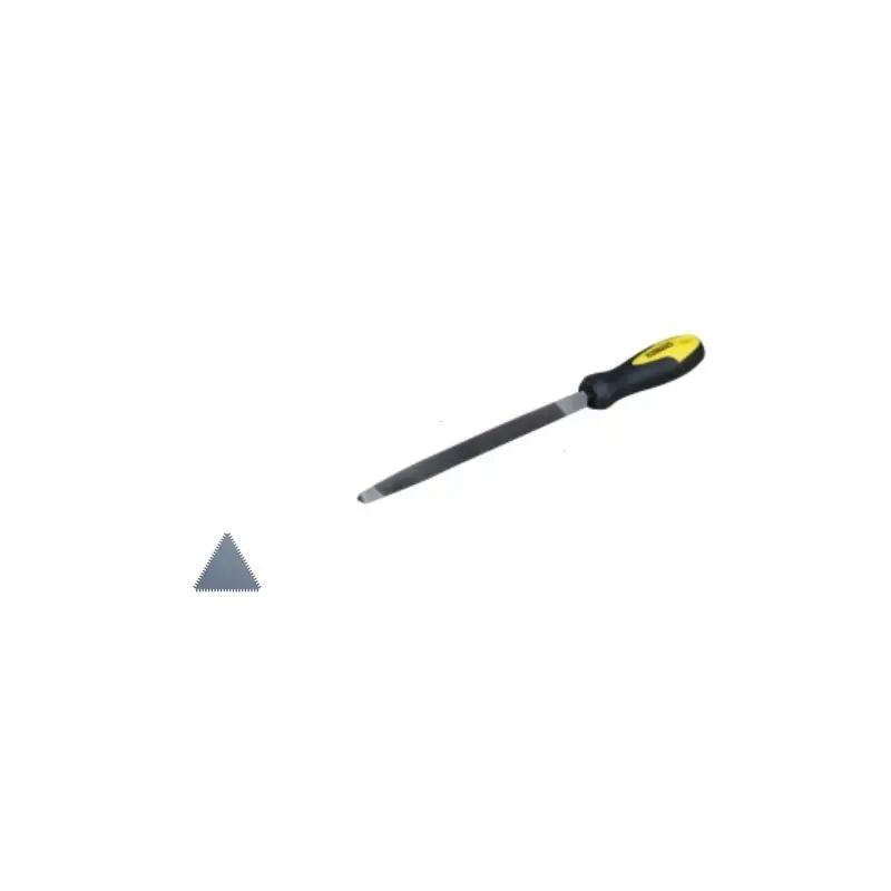 Lime triangulaire carbone manche bi matière long 200 mm