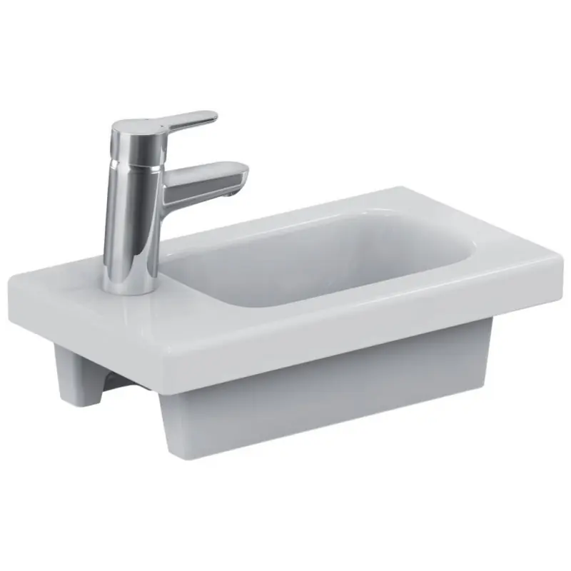 Lave-mains Connect Space 45 x 25 cm version gauche Blanc E132201