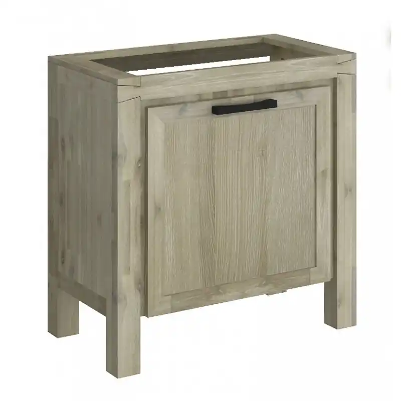 Meuble sous-plan 80 cm 1 porte en acacia massif CHELSEA