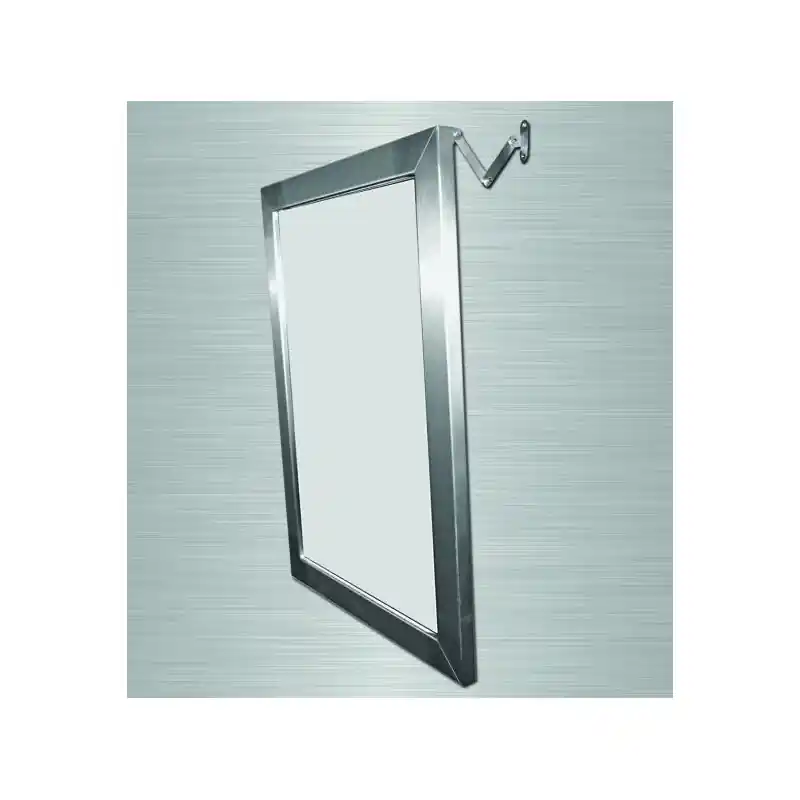 Miroir inclinable en inox 700x500x180mm (Accessibilité PMR)