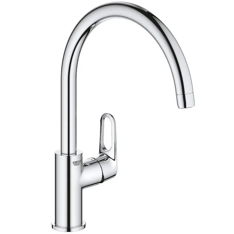 Mitigeur d‘évier chromé 360° saillie 223mm BauFlow