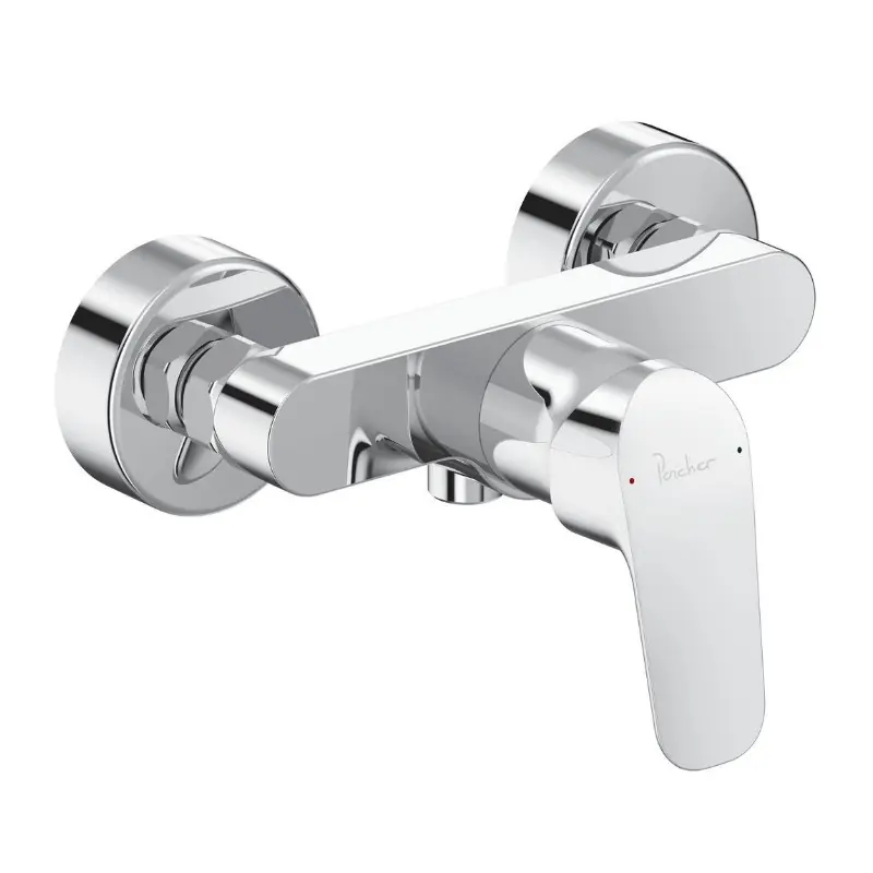 Mitigeur douche Okyris mural chromé laiton Cartouche 38 mm