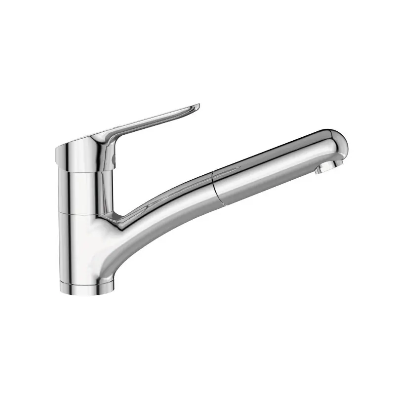 Mitigeur evier OKYRIS avec douchette bec Orientable C3 chromé