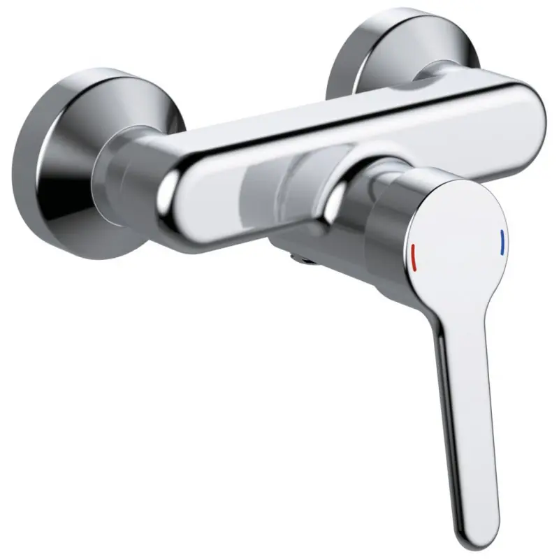 Mitigeur douche mural Ch2 poignée pleine 110 mm chrome Okyris Pro