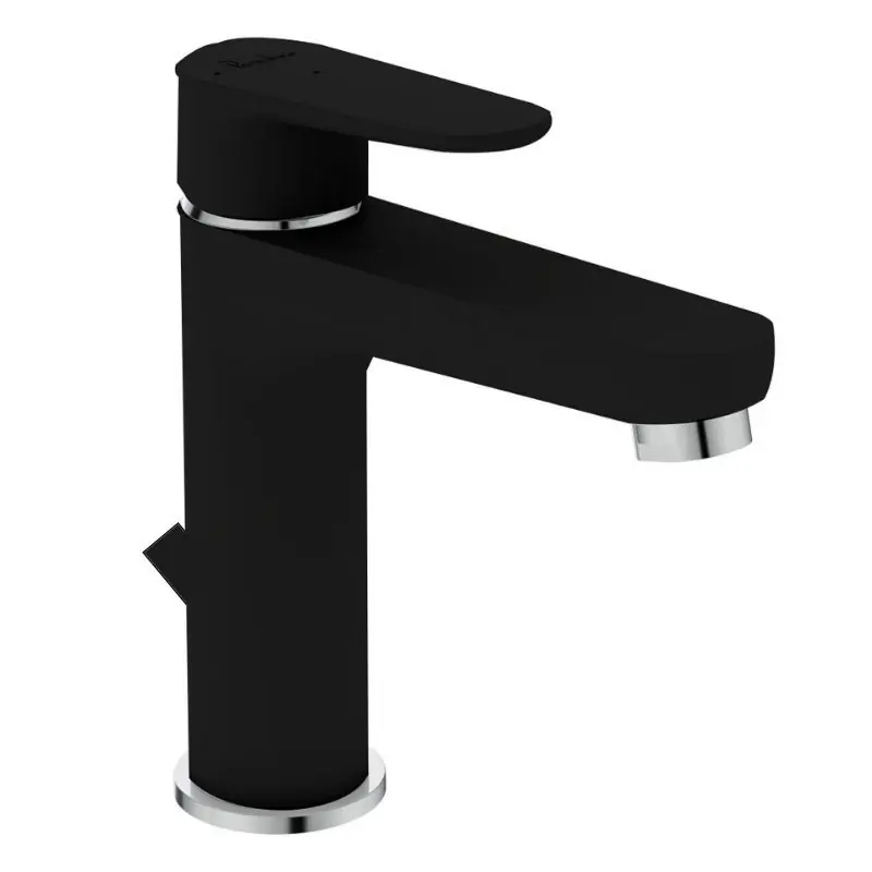 Mitigeur lavabo Ch3 bec fixe polypropylène H 176mm noir Kheops New