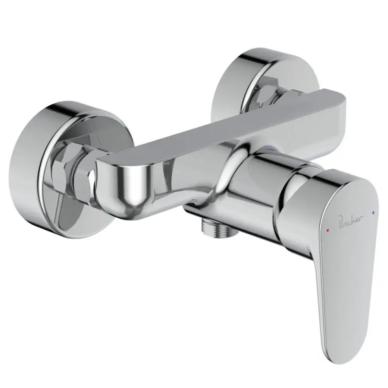 Mitigeur douche mural 150 mm blanc Kheops New
