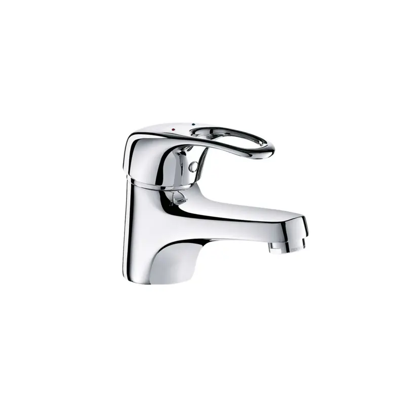 Mitigeur mécanique lavabo H40 L115 sans tirette manette ajourée laiton