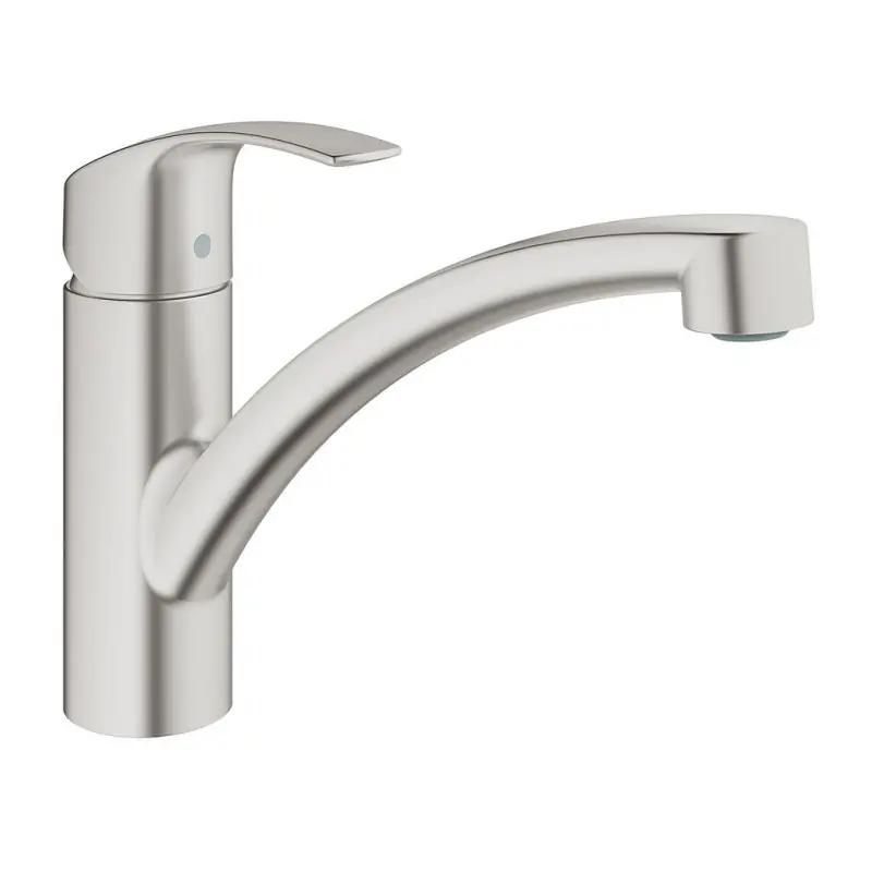 Mitigeur évier Eurosmart à bec bas SuperSteel 33281DC2