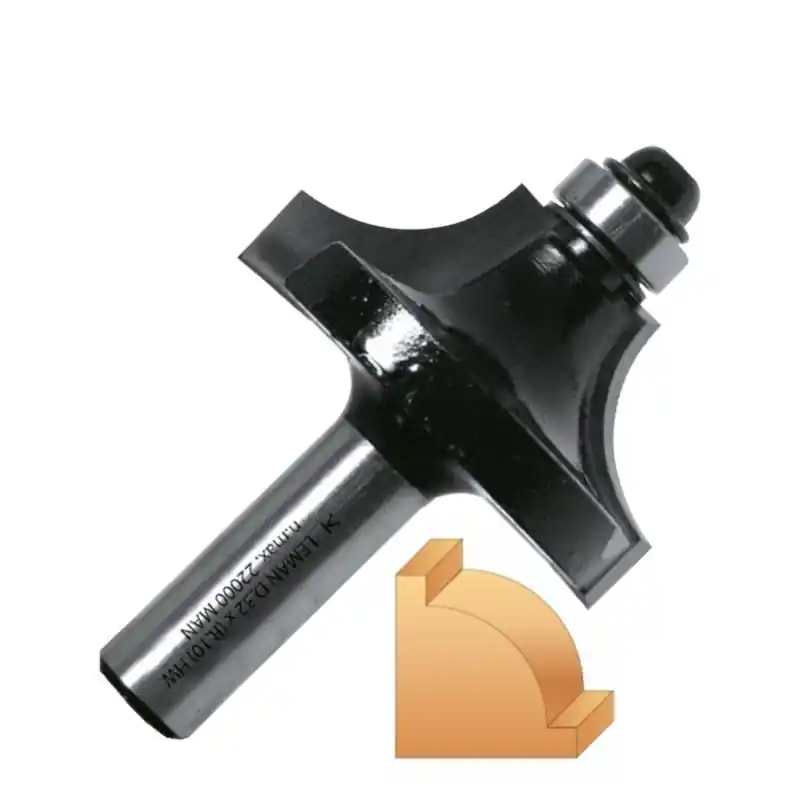 Mèche 1/4 de rond avec plat guide D.44x16 mm queue 8 mm