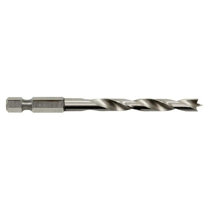 Mèche à bois pour usage professionnel 8 x 90 mm queue à 6 pans