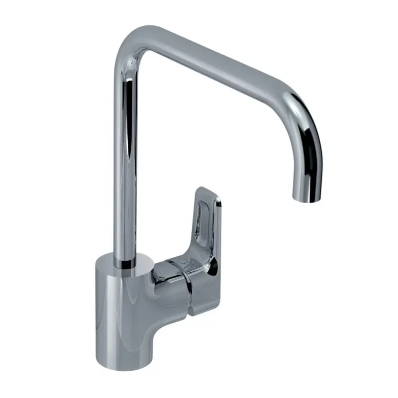 Mitigeur évier monotrou col cygne C3 orientable chromé Kheops