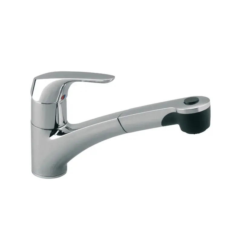 Mitigeur évier douchette monotrou 230 mm chromé bec orientable CERASPR