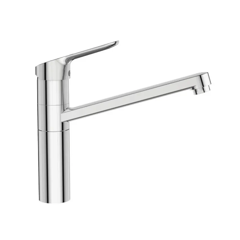 Mitigeur évier monotrou Okyris bec Orientable aérateur encastré cartou
