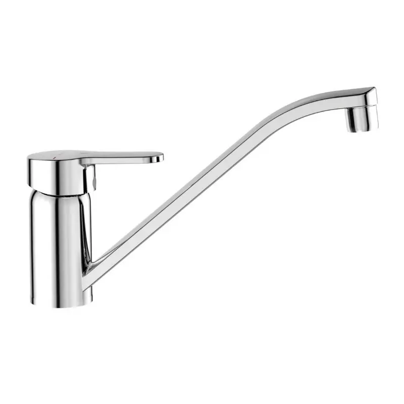 Mitigeur évier monotrou chromé Diam 40 mm bec orientable