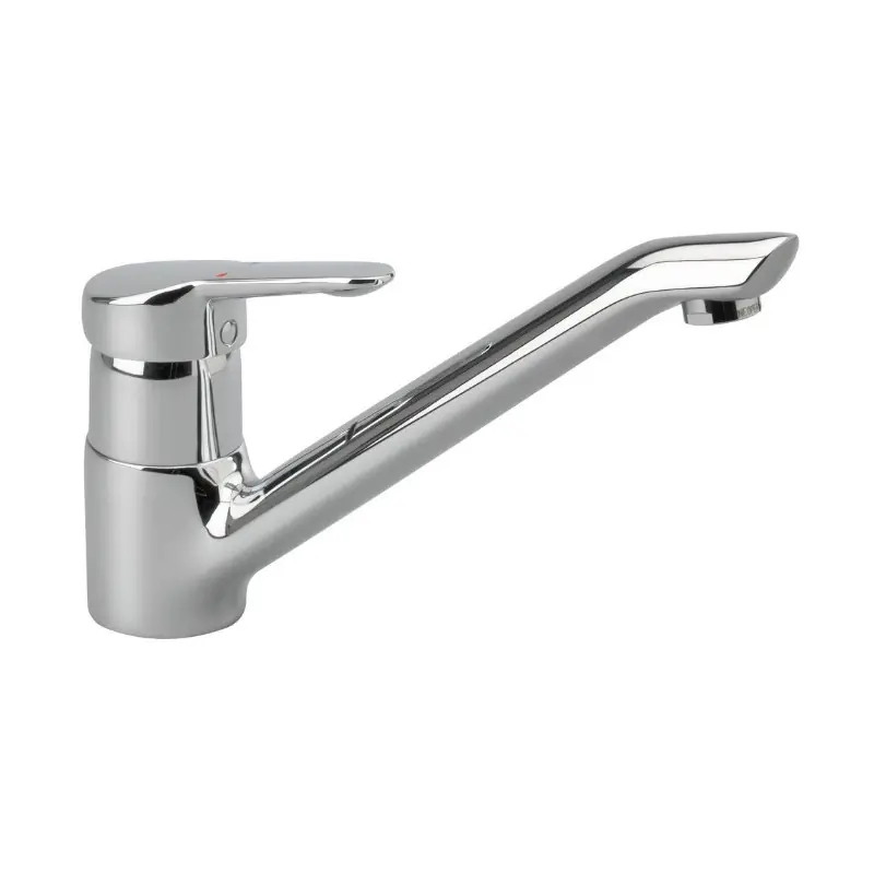 Mitigeur lavabo/ cuve/ évier monotrou bec fondu chromé Okyris 2