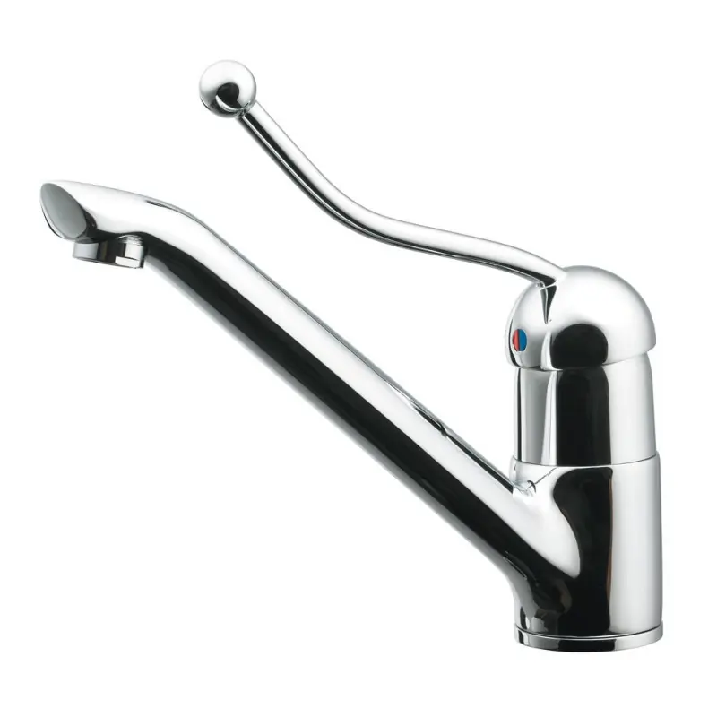 Mitigeur lavabo/cuve/évier monotrou sansVidage ni tirette H 263mm chro