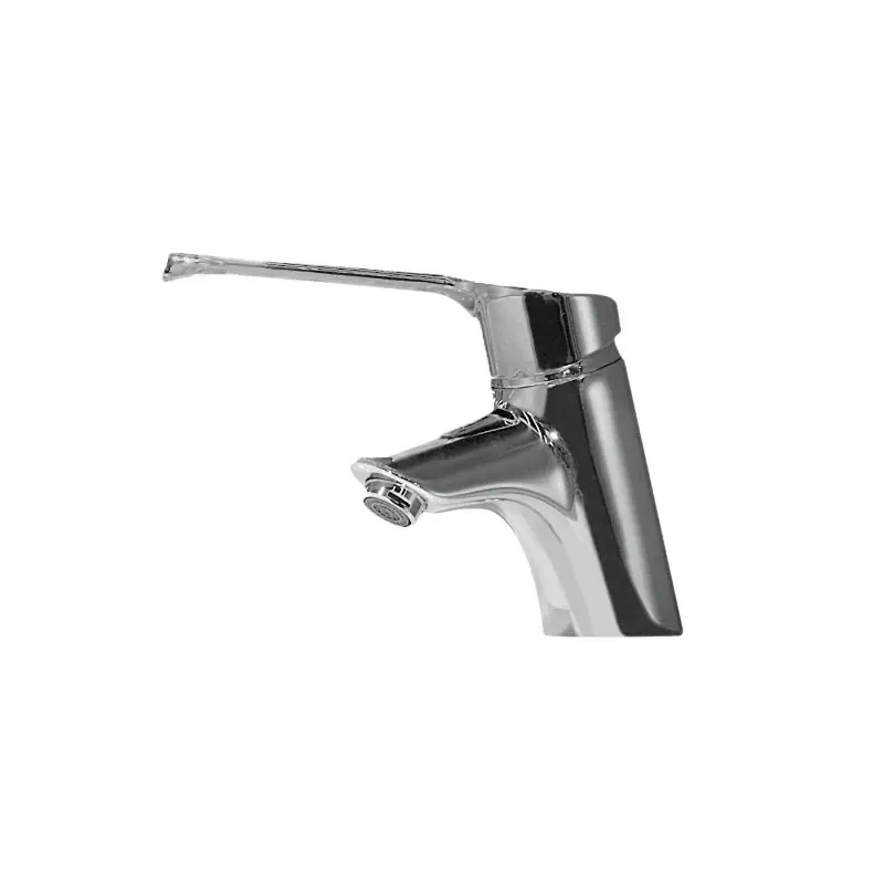 Mitigeur lavabo monotrou bec fixe manette allongée chromé Okyris