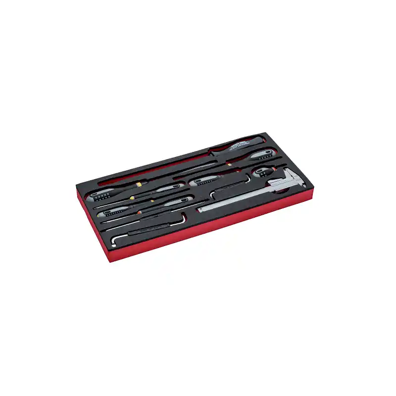 Module mousse avec jeu d‘outils en pouces 13 pièces FF3A02