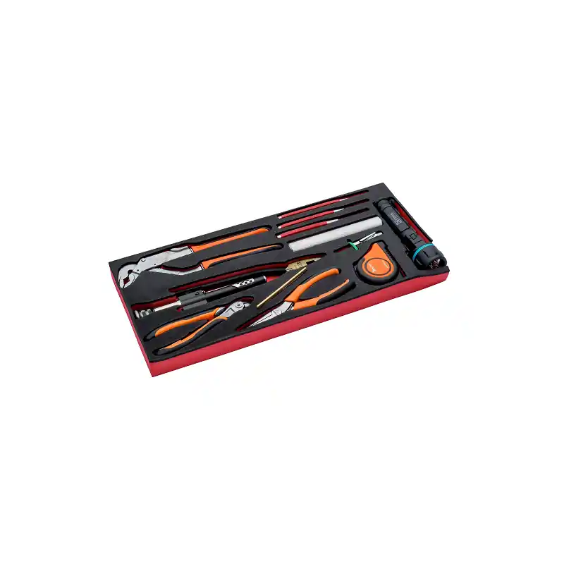 Module mousse avec jeu d‘outils en pouces 12 pièces FF3A03