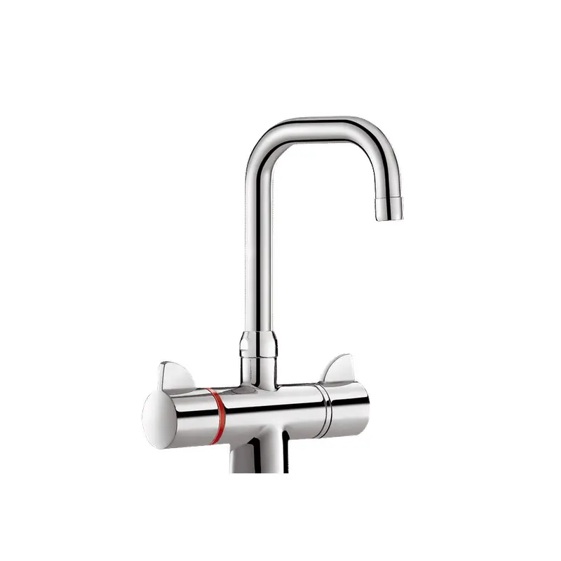 Mitigeur thermostatique H.205 L.150 bicommande SECURITHERM Delabie