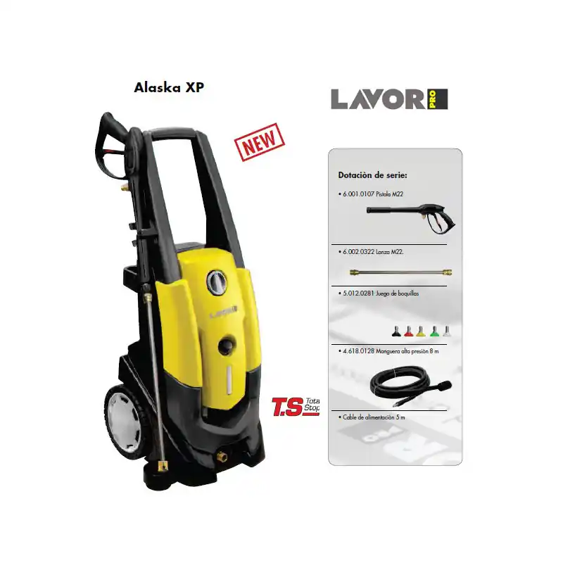 Nettoyeur haute pression 180 Bars 2800W 540L/h Alaska 1409 XP