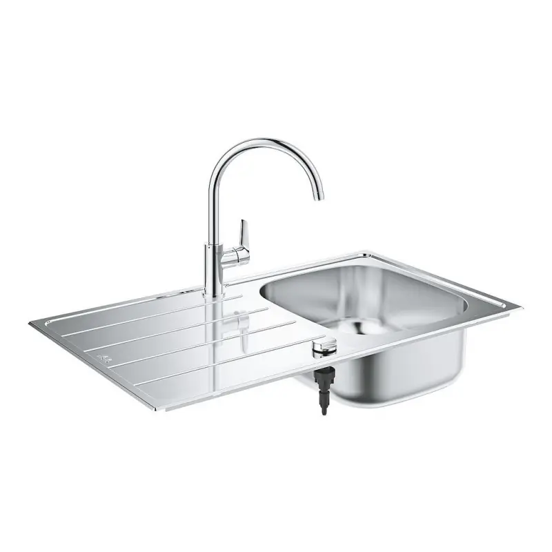 Pack évier avec mitigeur cuisine Bau en acier inoxydable 31562SD0