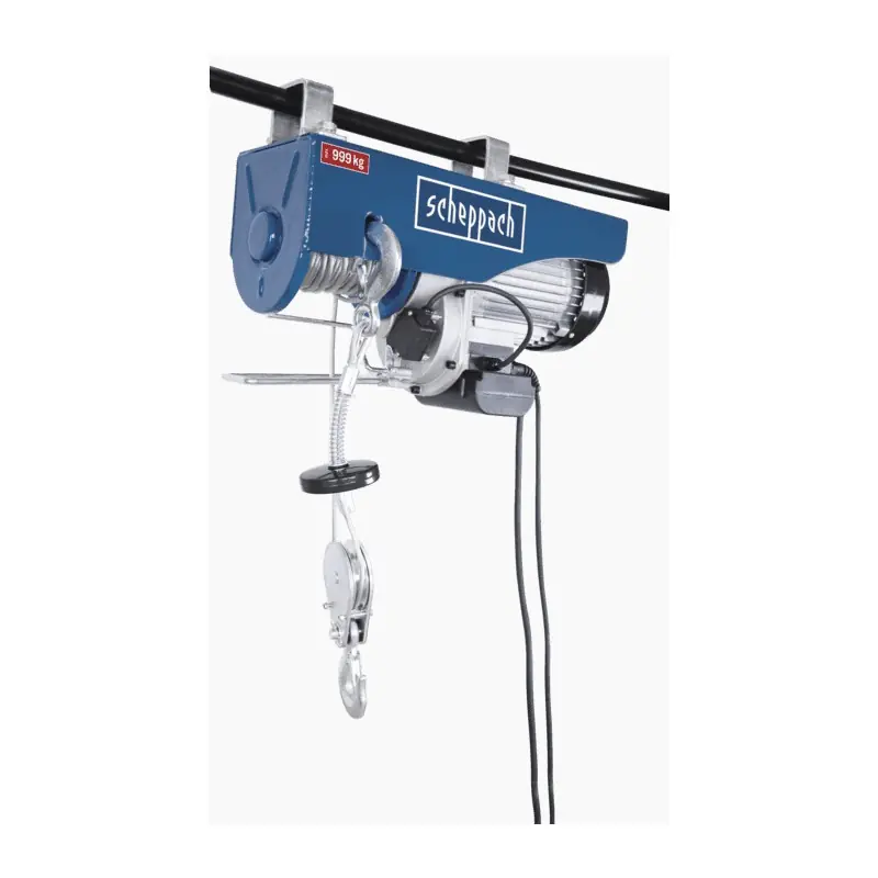Palan électrique 1600W 230V charge maxi 1000 Kg double câble HRS1000