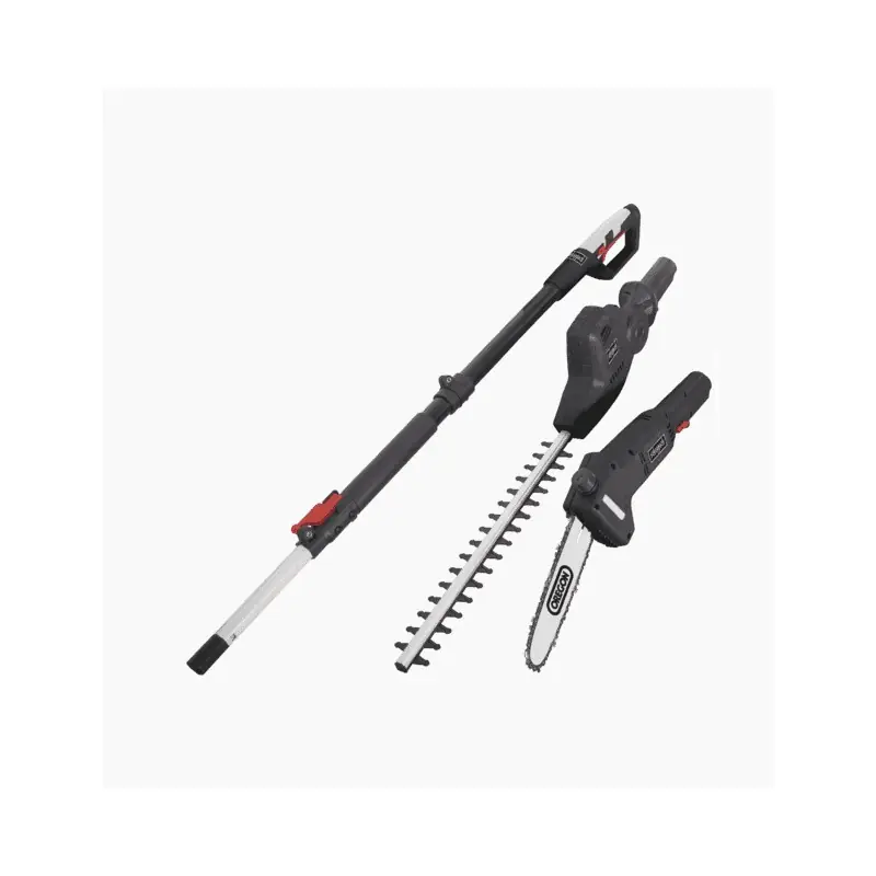 Outil de jardin 2en1 Elagueuse 710W / Taille-haies 500W télescopique T