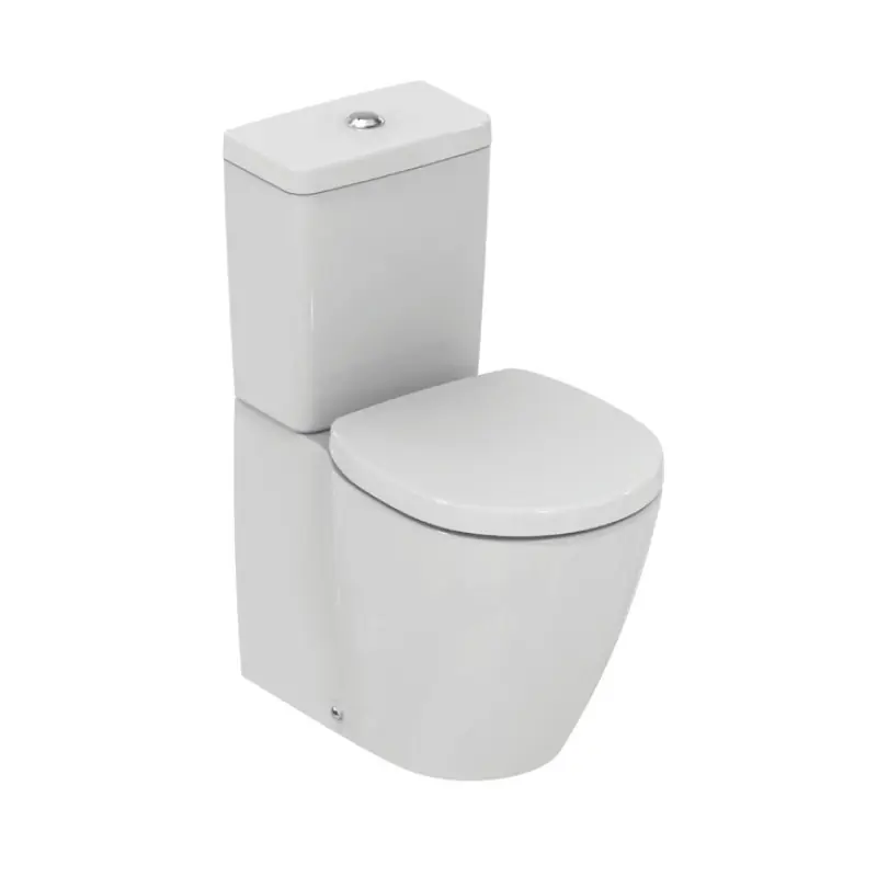 Pack WC (gain de place) sortie horizontale avec Abattant Blanc CONNECT