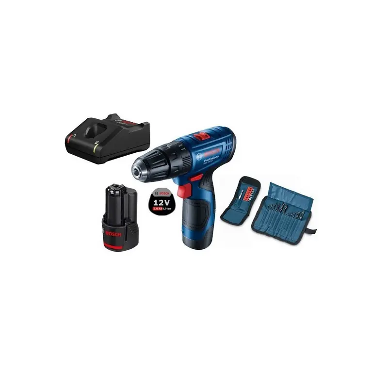 PerceuseVisseuse 12V 2x20 Ah Li-Ion jeu 23 accessoires GSB120-LI 06019